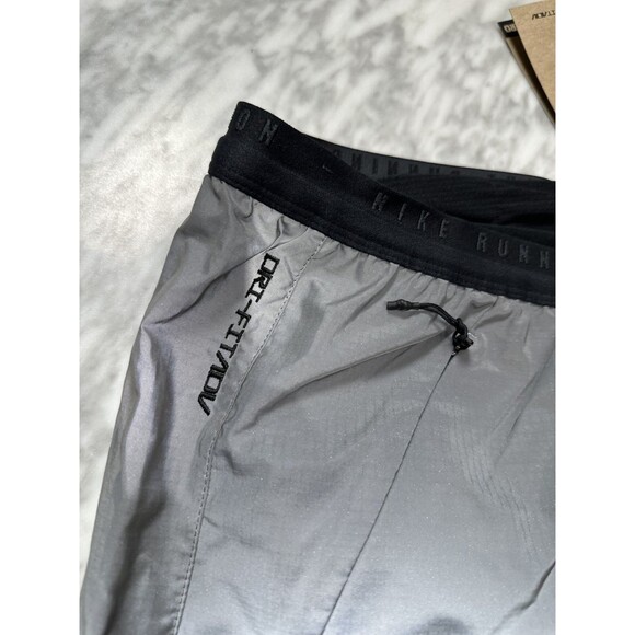 Nike Dri-Fit ADV Run Division 4" Shorts Reflective Silver FZ1123-035 Men's XXL - Picture 9 of 16